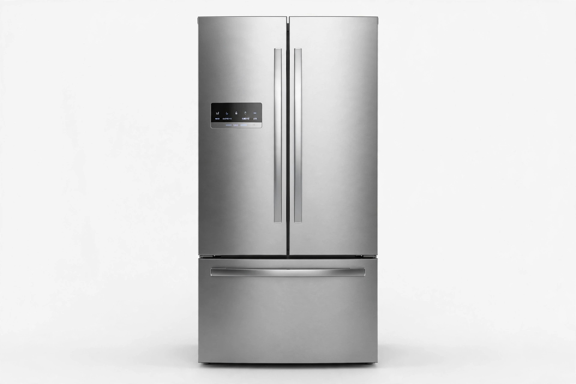 Stainless steel French-door refrigerator